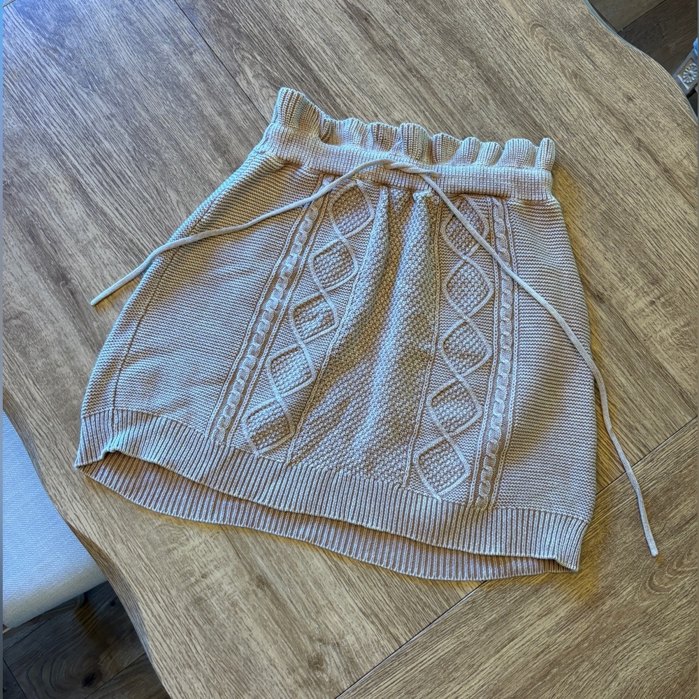 Free People knit skirt with tie size S
